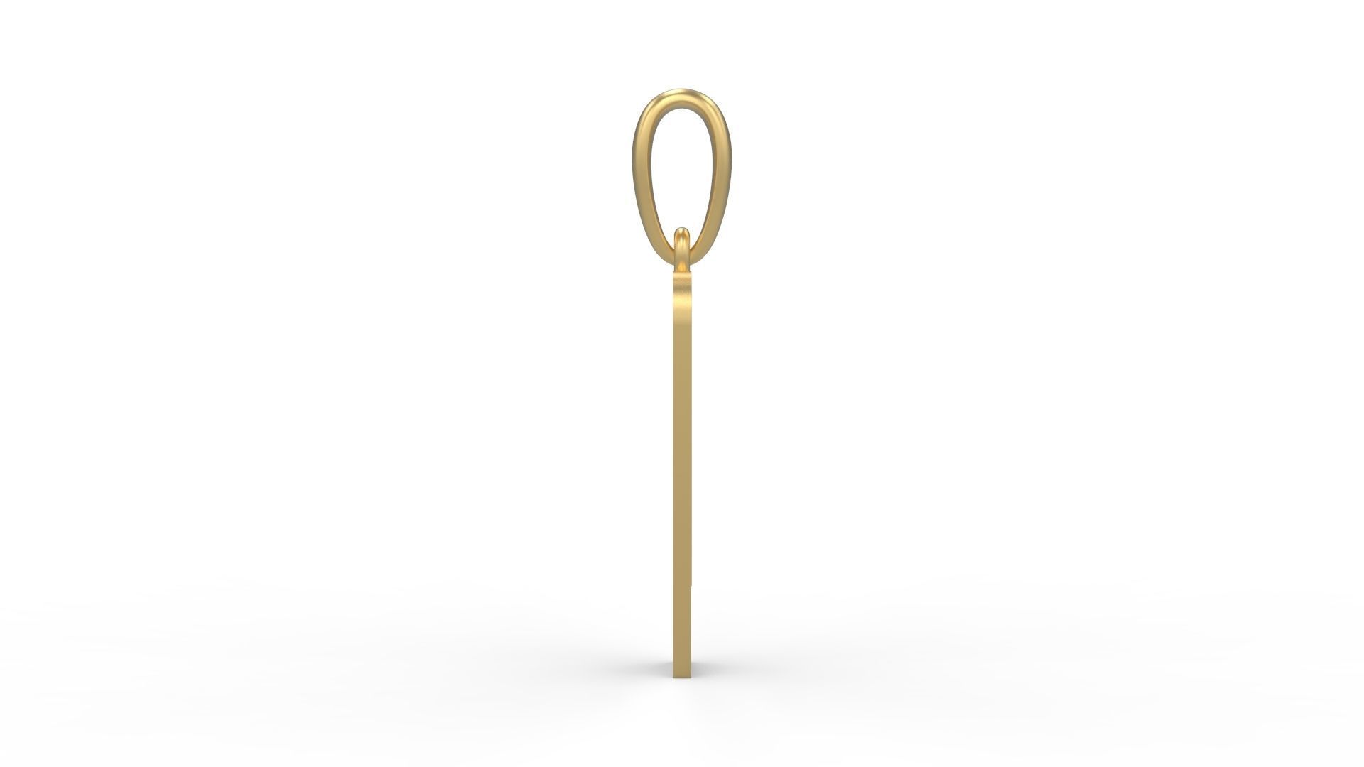 Initial Letters Pendant Sanka P 3D print model_2