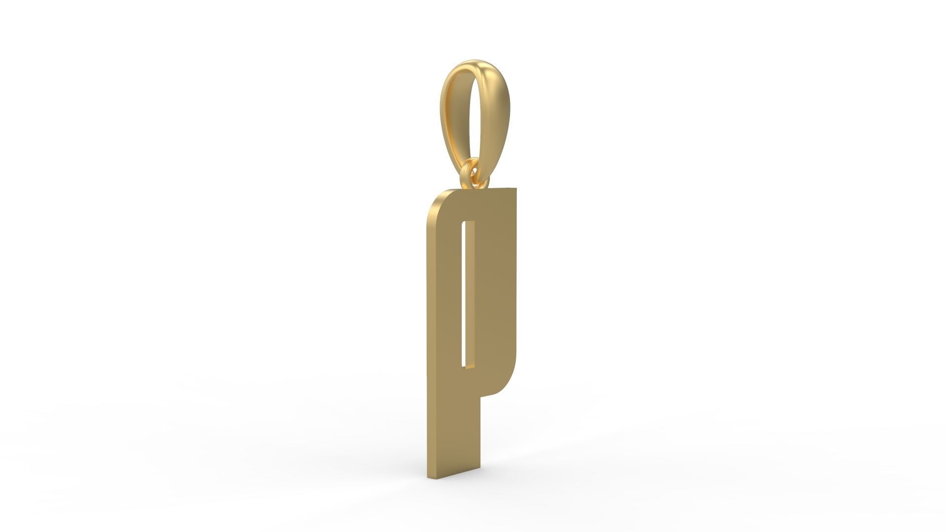 Initial Letters Pendant Sanka Q 3D print model_3