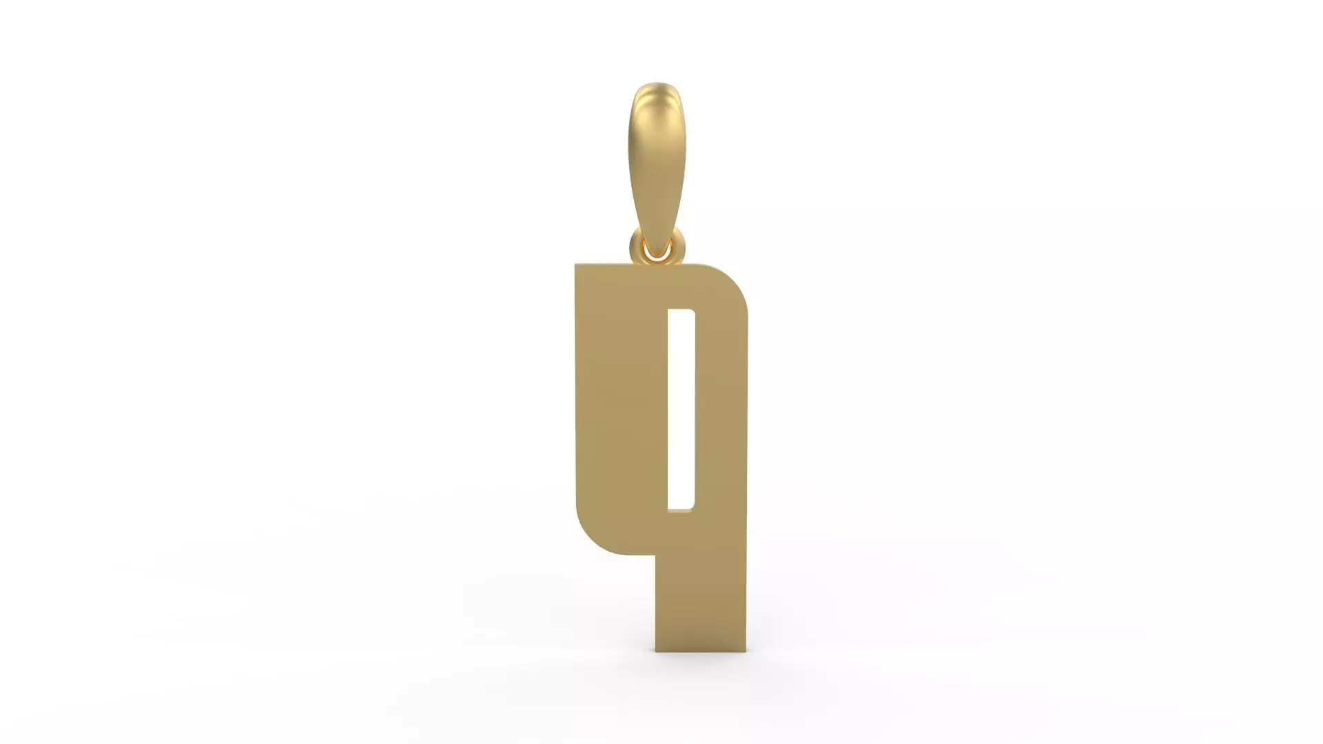 Initial Letters Pendant Sanka Q 3D print model_0