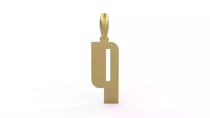 Initial Letters Pendant Sanka Q 3D print model