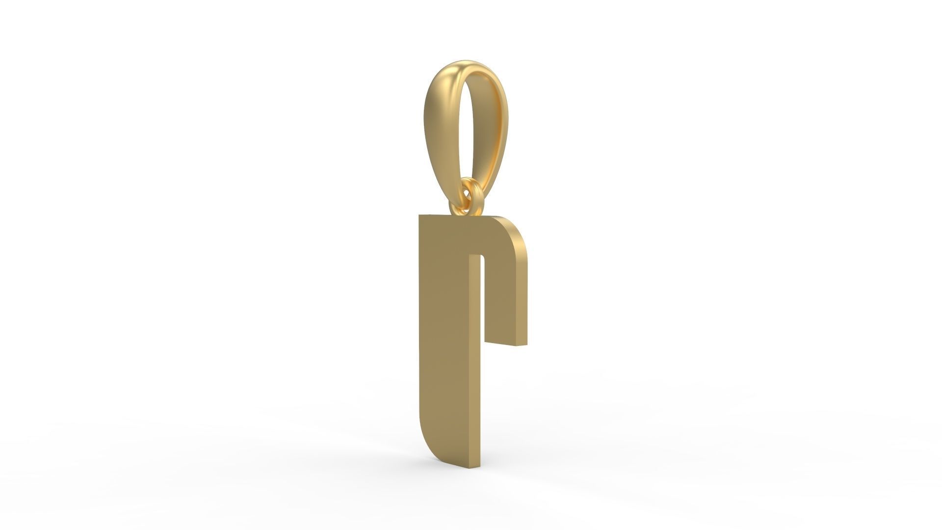 Initial Letters Pendant Sanka R 3D print model_1