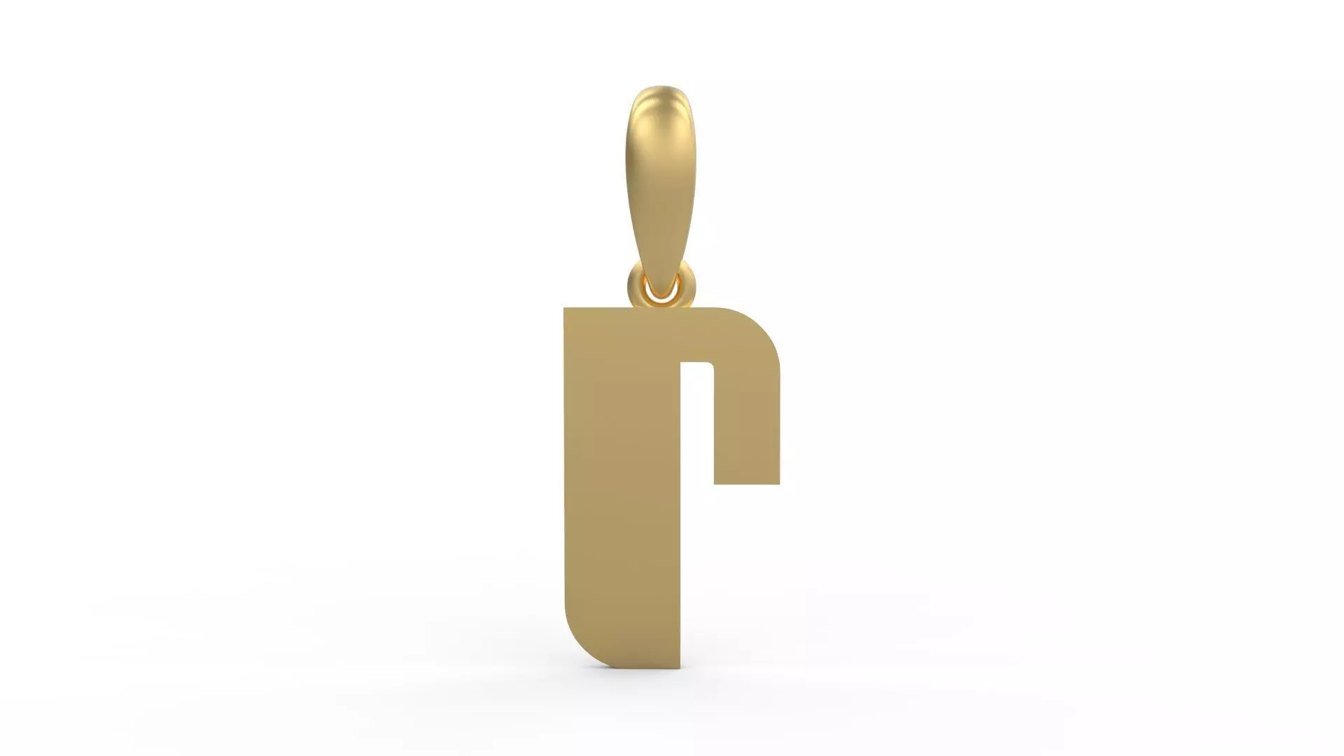 Initial Letters Pendant Sanka R 3D print model_0