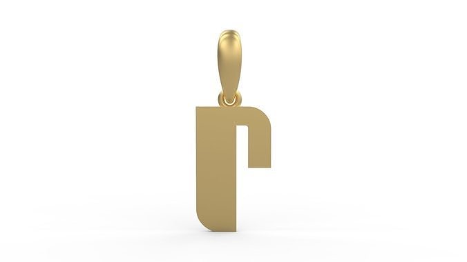 Initial Letters Pendant Sanka R 3D print model