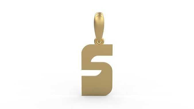 Initial Letters Pendant Sanka S 3D print model