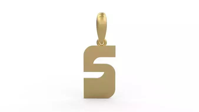 Initial Letters Pendant Sanka S 3D print model