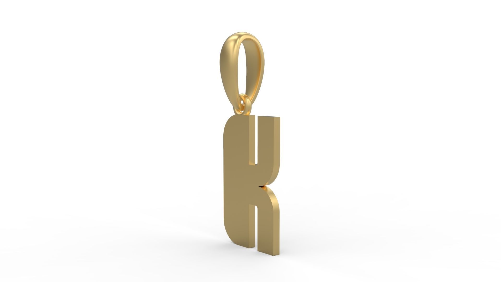 Initial Letters Pendant Sanka X 3D print model_1