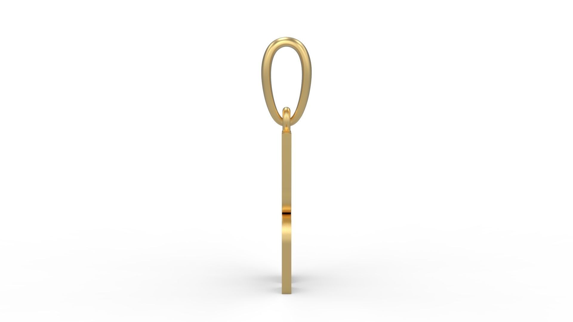 Initial Letters Pendant Sanka X 3D print model_2