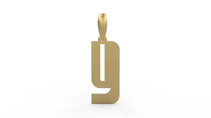 Initial Letters Pendant Sanka Y 3D print model