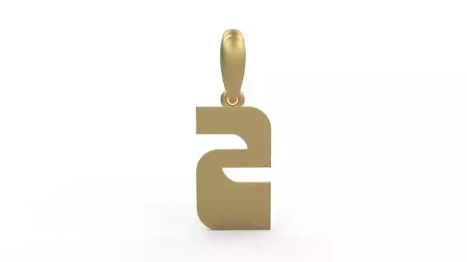 Initial Letters Pendant Sanka Z 3D print model