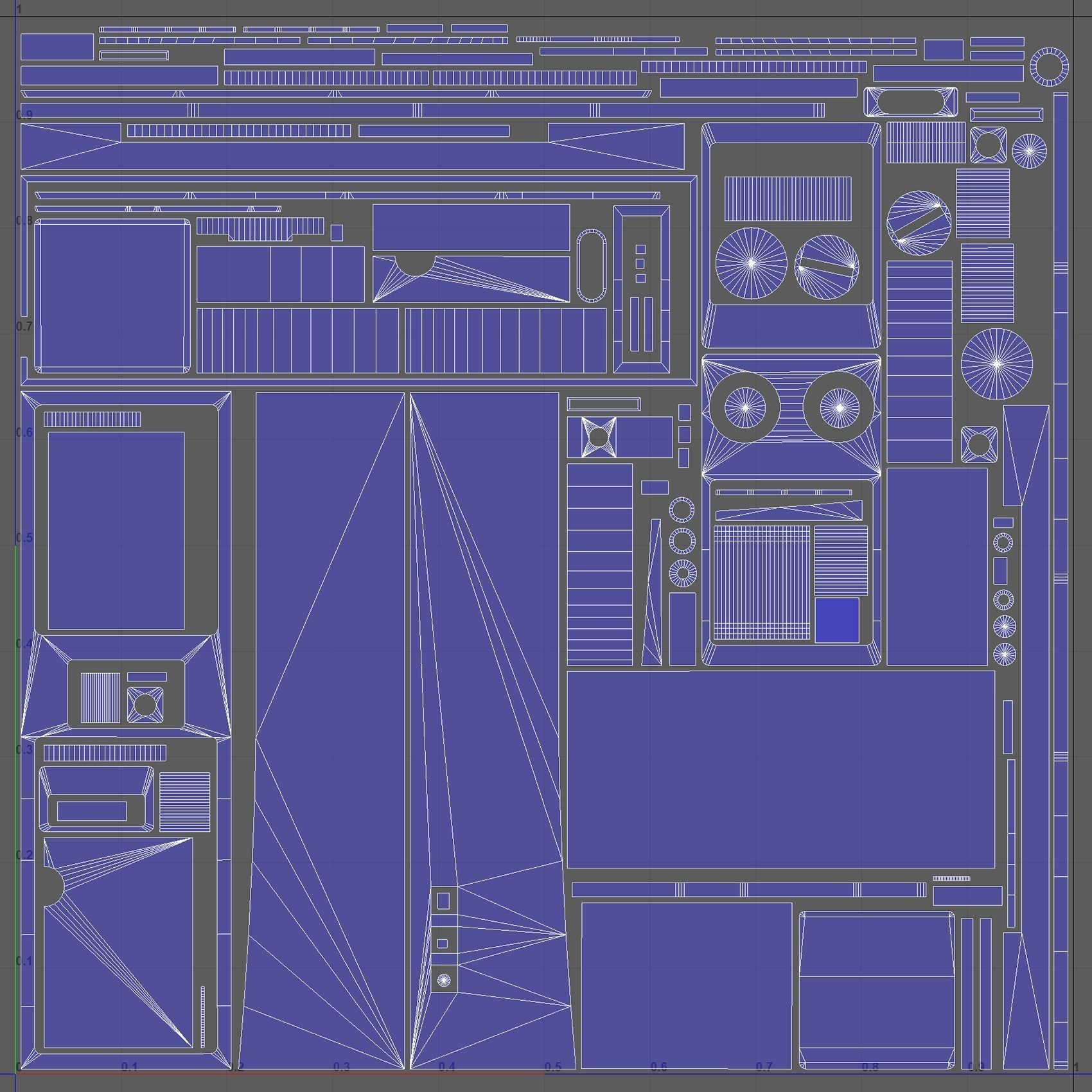 Realistic TRC-206 walkie talkie Low-poly 3D model_8