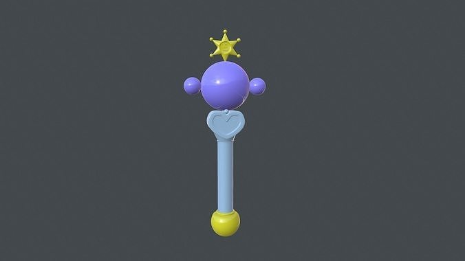 Sailor Plutos Transformation Wand 3D print model
