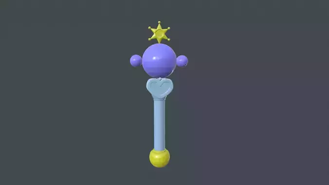 Sailor Plutos Transformation Wand 3D print model