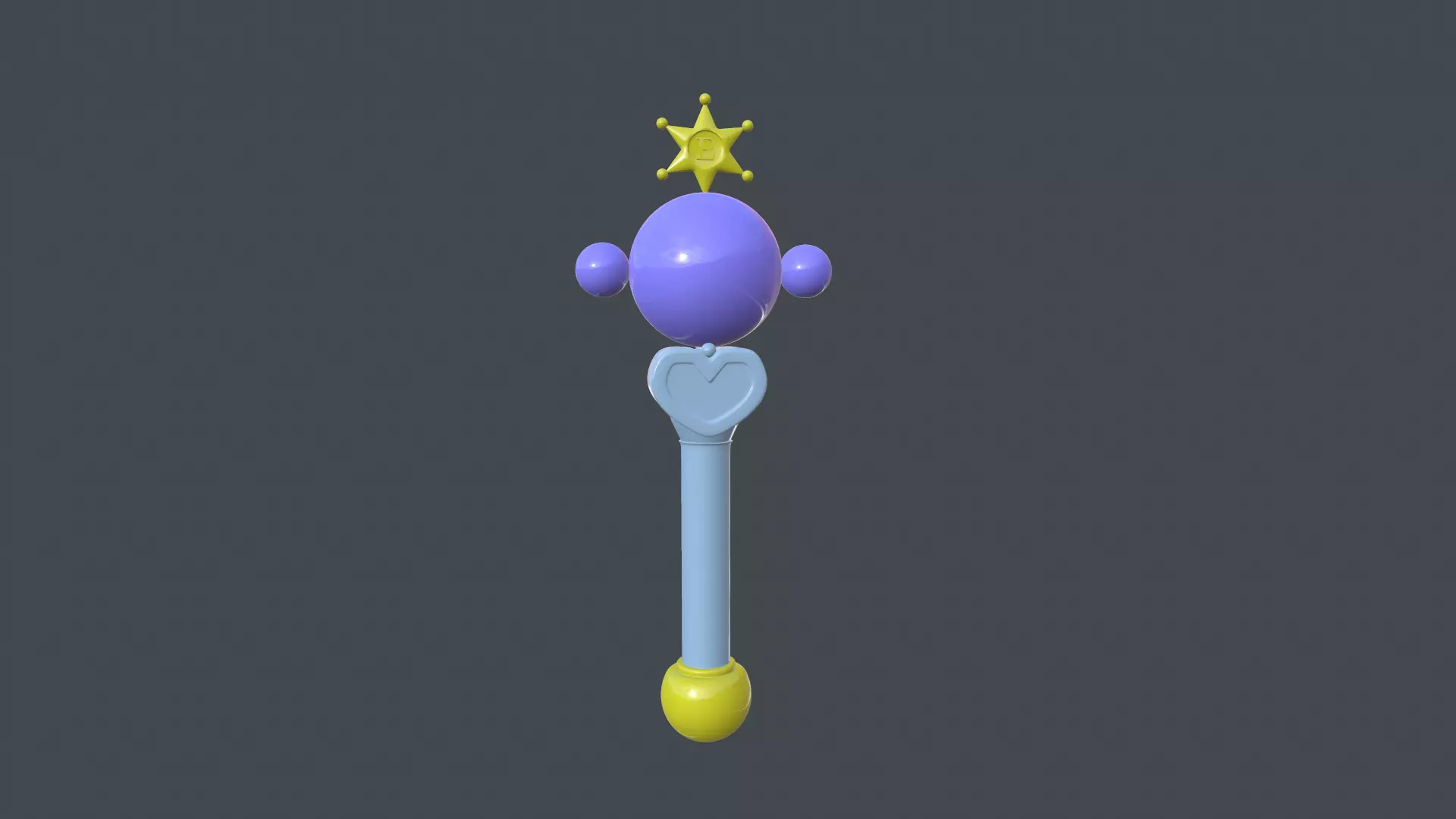 Sailor Plutos Transformation Wand 3D print model_0