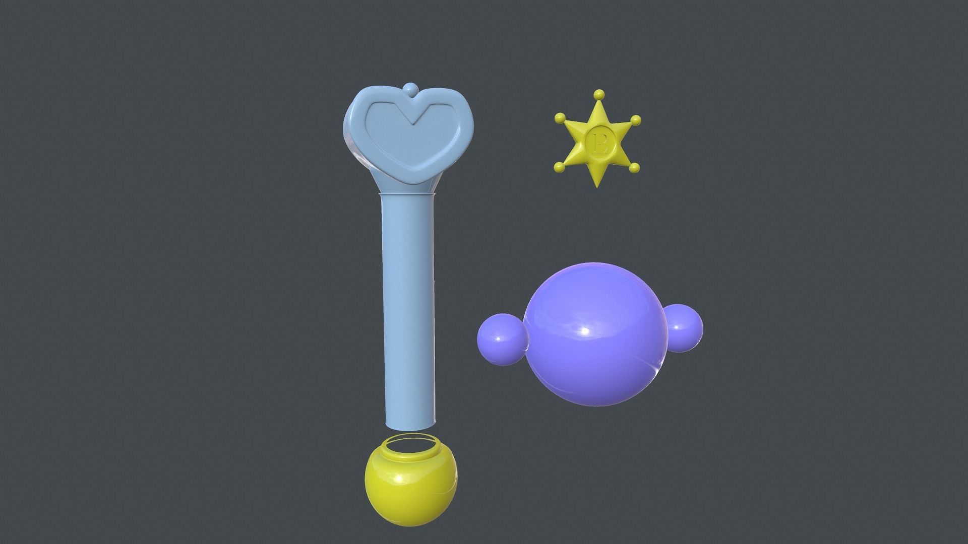 Sailor Plutos Transformation Wand 3D print model_2