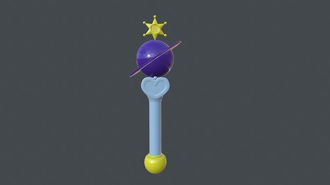 Sailor Saturn Transformation Wand 3D print model