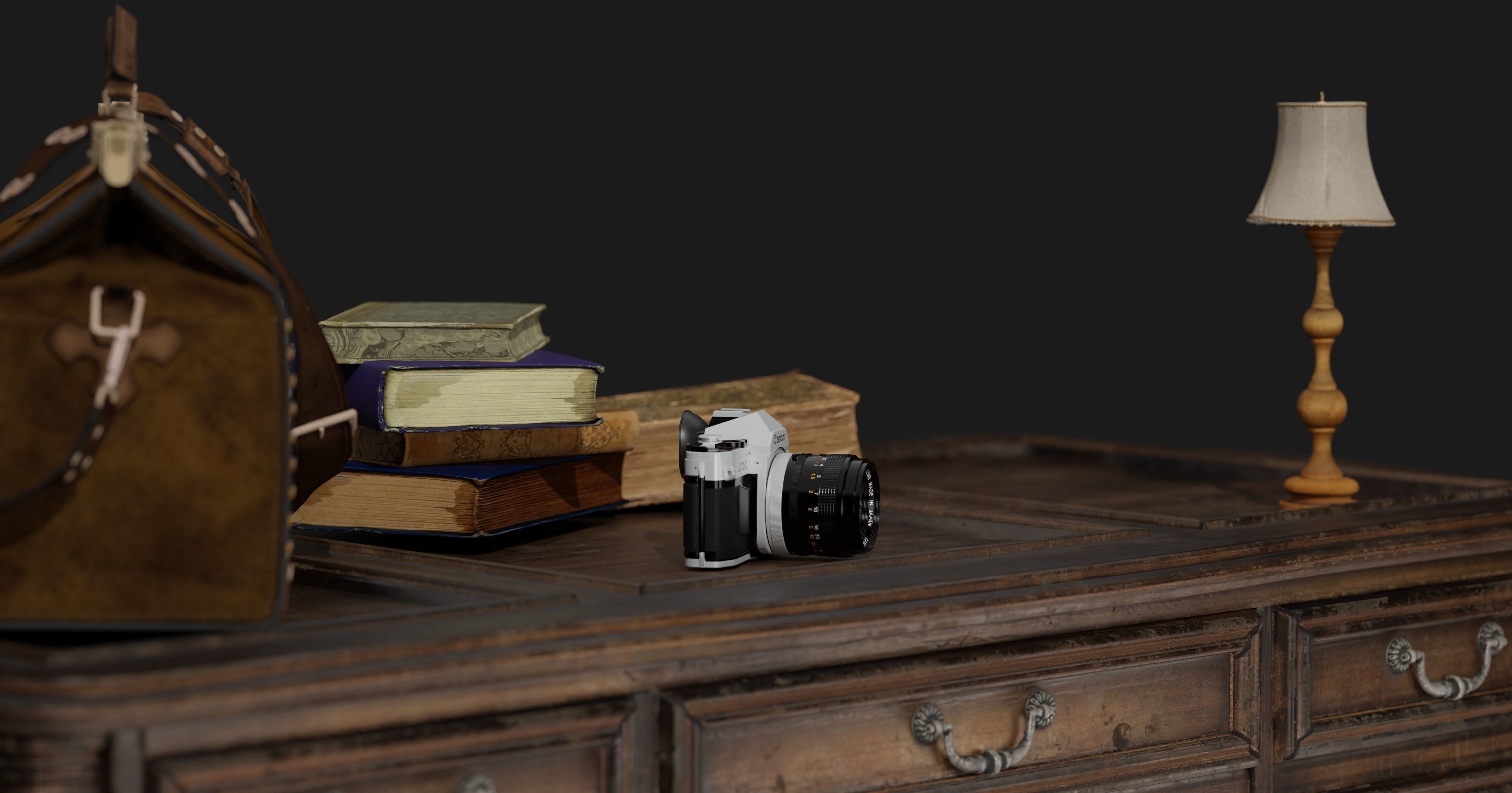 Interior Game design Assests Low-poly 3D model_4