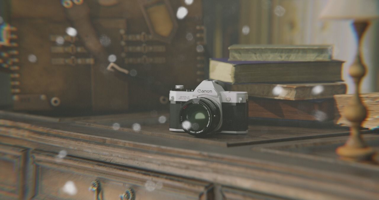 Interior Game design Assests Low-poly 3D model_1