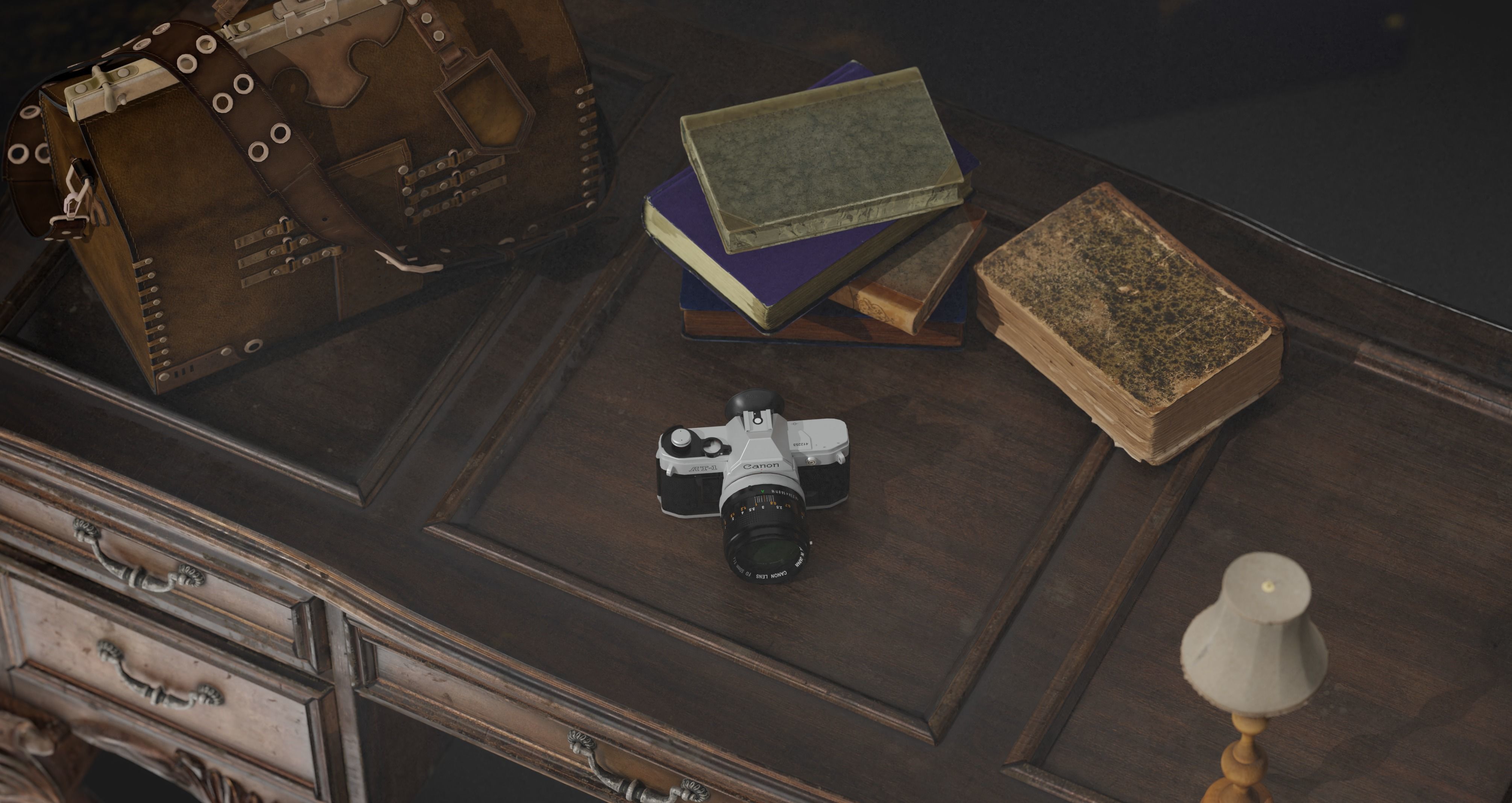 Interior Game design Assests Low-poly 3D model_7