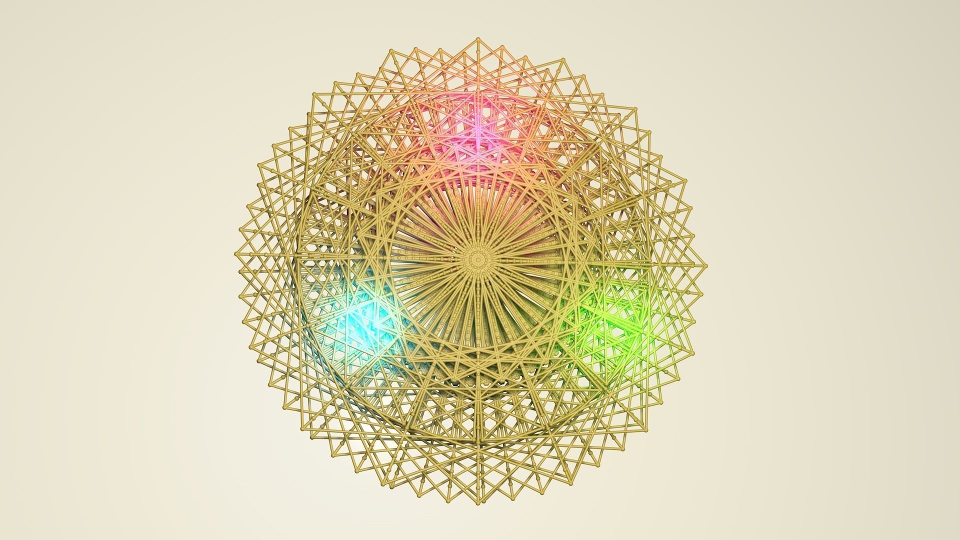 Abstract star 3D model_3