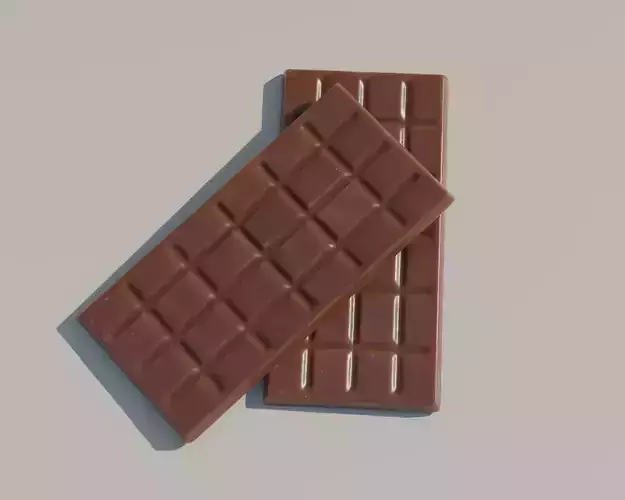 Photoscanned Chocolate Bar Candy