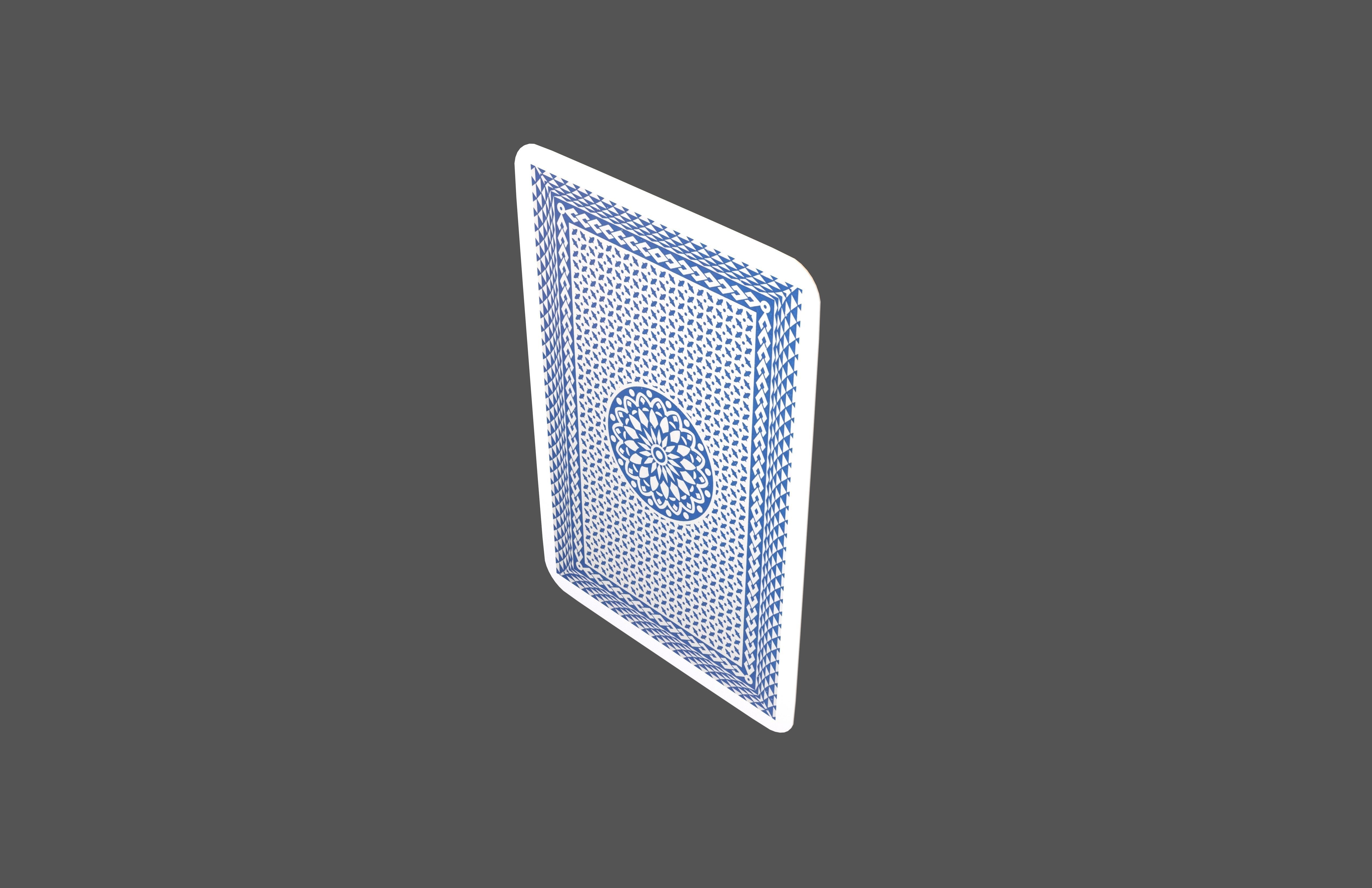 Poker Cards Spades 2 V1 001 Low-poly 3D model_4