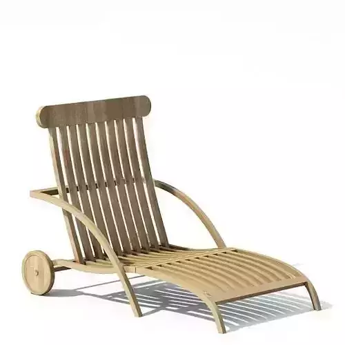 Wooden Garden Lounge Chair