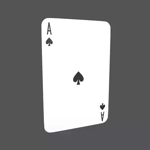 Poker Cards Spades A V1 001
