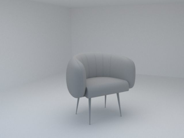 modern sofa 3D model_2