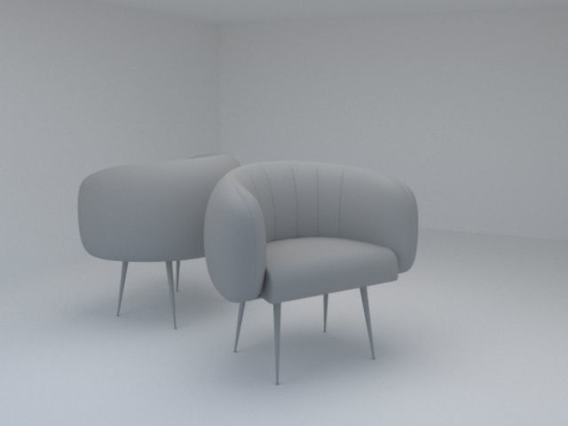 modern sofa 3D model_4