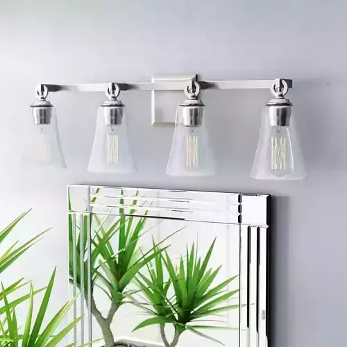 Lecompton 4 - Light Dimmable Vanity Light - 3 Colour Free 3D model