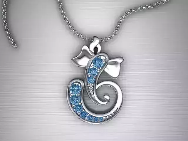 Pendant elepart stone setting