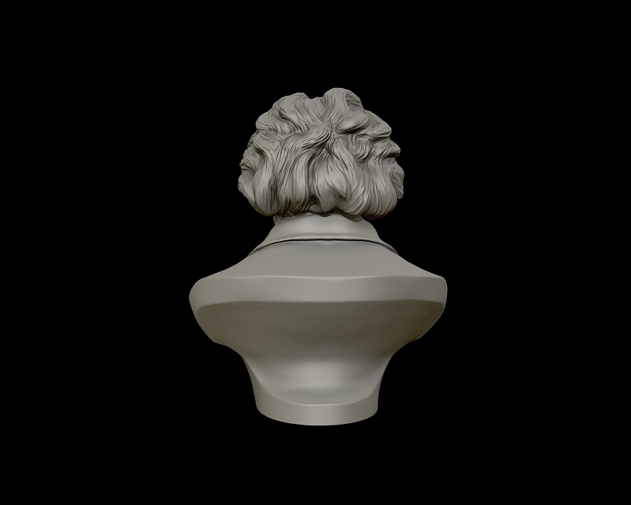 Ludwig van Beethoven portrait sculpture 3D print model_23