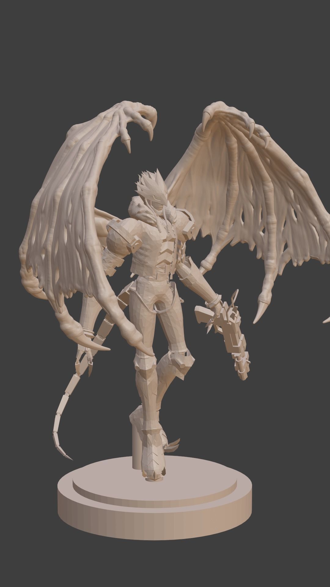 Beelzemon demon with wings 3D print model_5