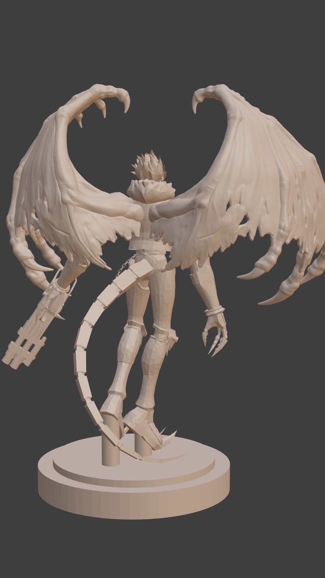 Beelzemon demon with wings 3D print model_6