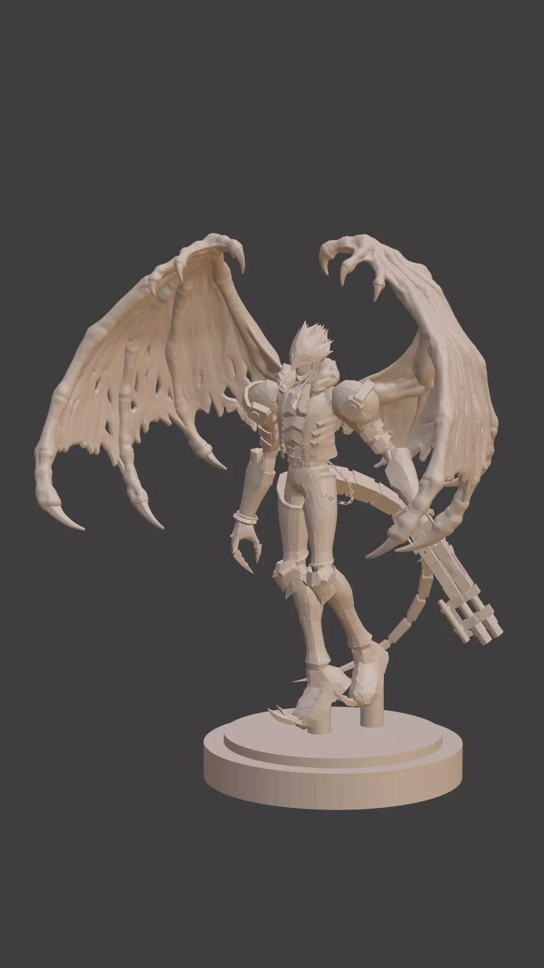 Beelzemon demon with wings 3D print model_0