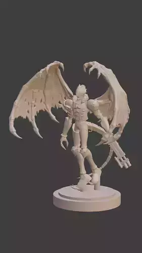 Beelzemon demon with wings