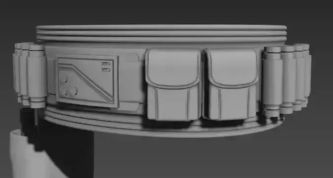 Book of Boba Belt for  6 inch figure 3d STL files 3D print model