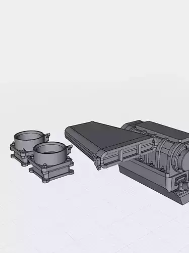 Roots Blower kit for Boss9 Kaase engine 1071 supercharger 3D print model