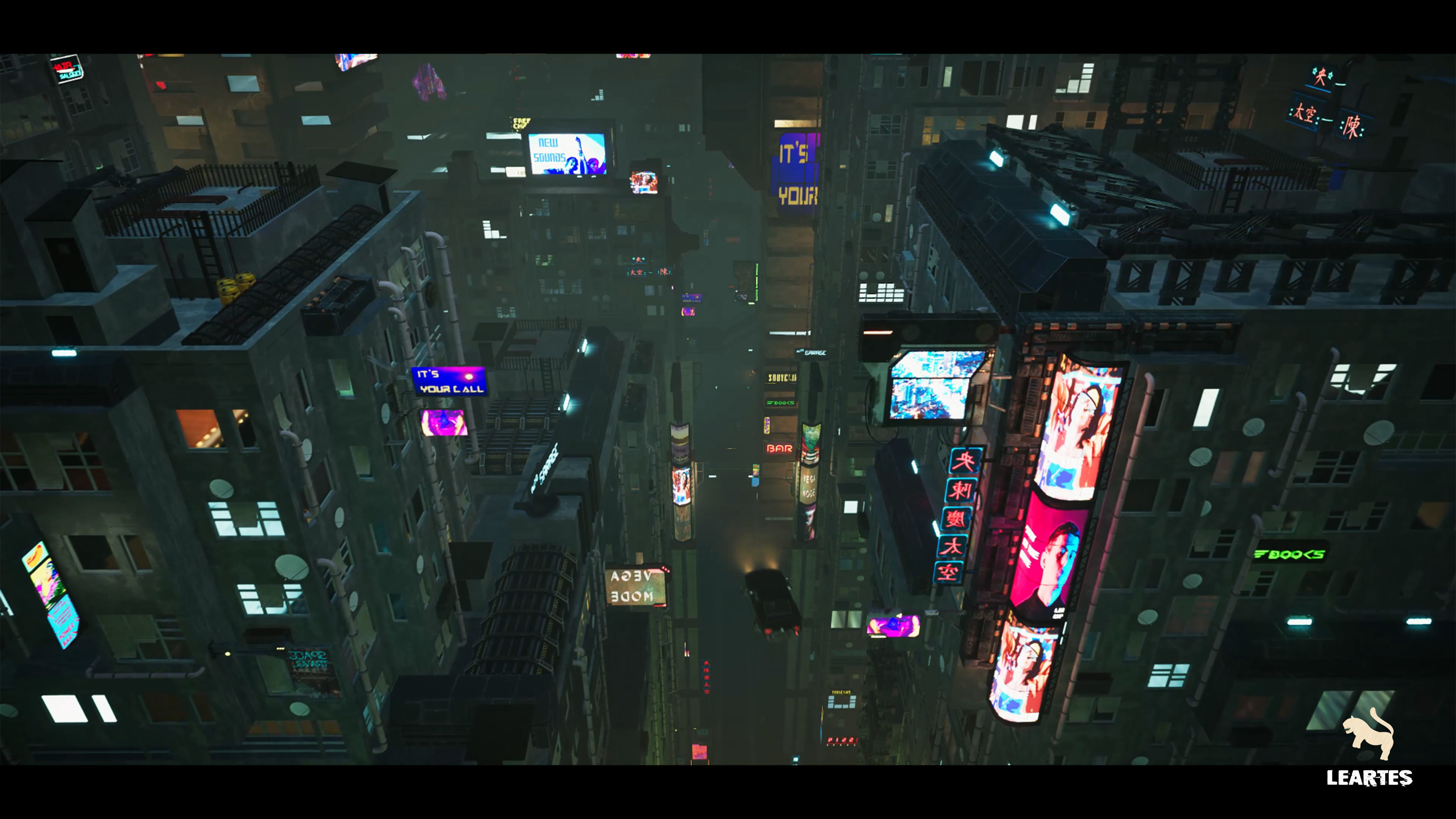 Cyberpunk Environment Megapack - Unity Project- Low-poly 3D model_3