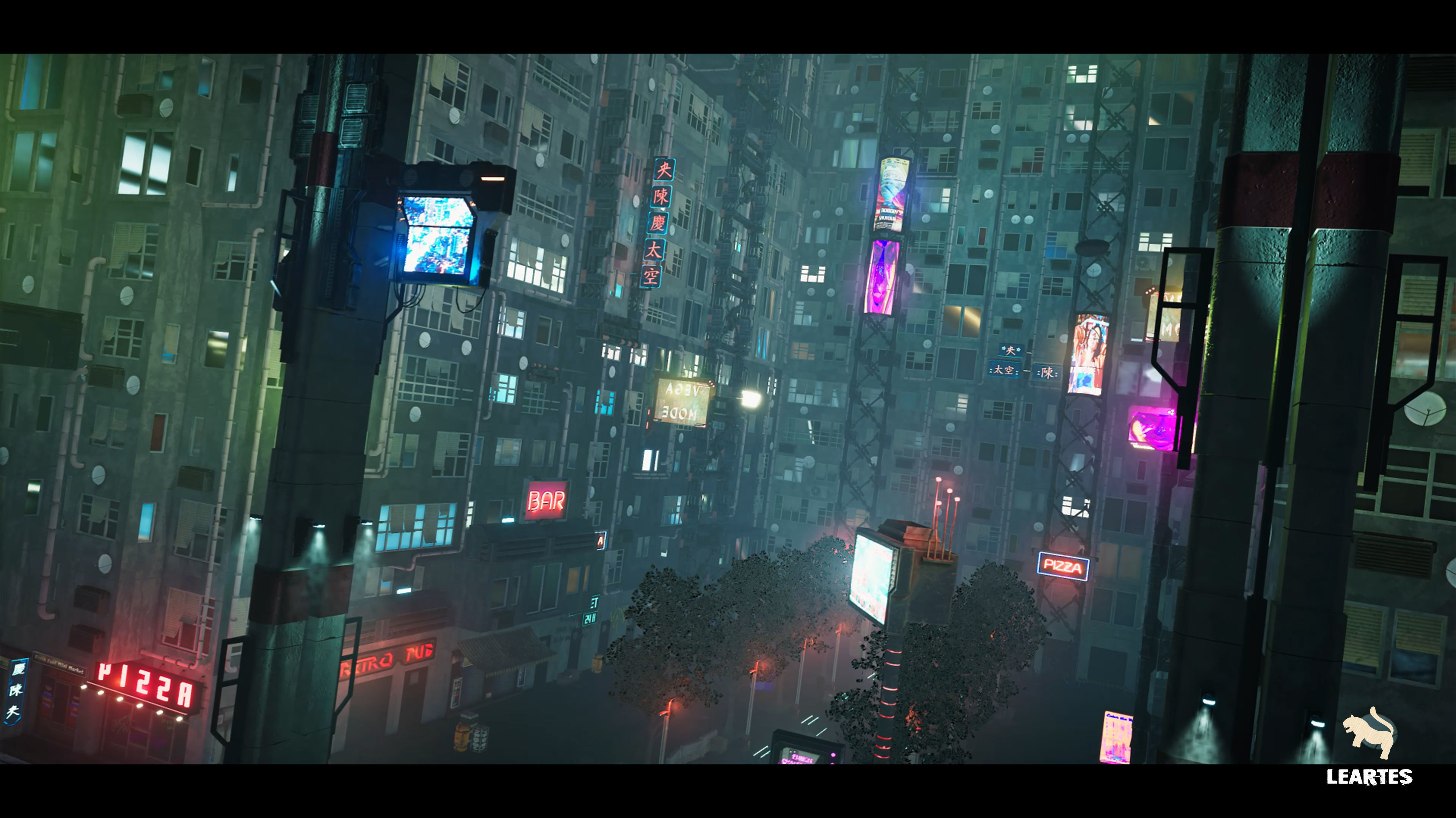 Cyberpunk Environment Megapack - Unity Project- Low-poly 3D model_10