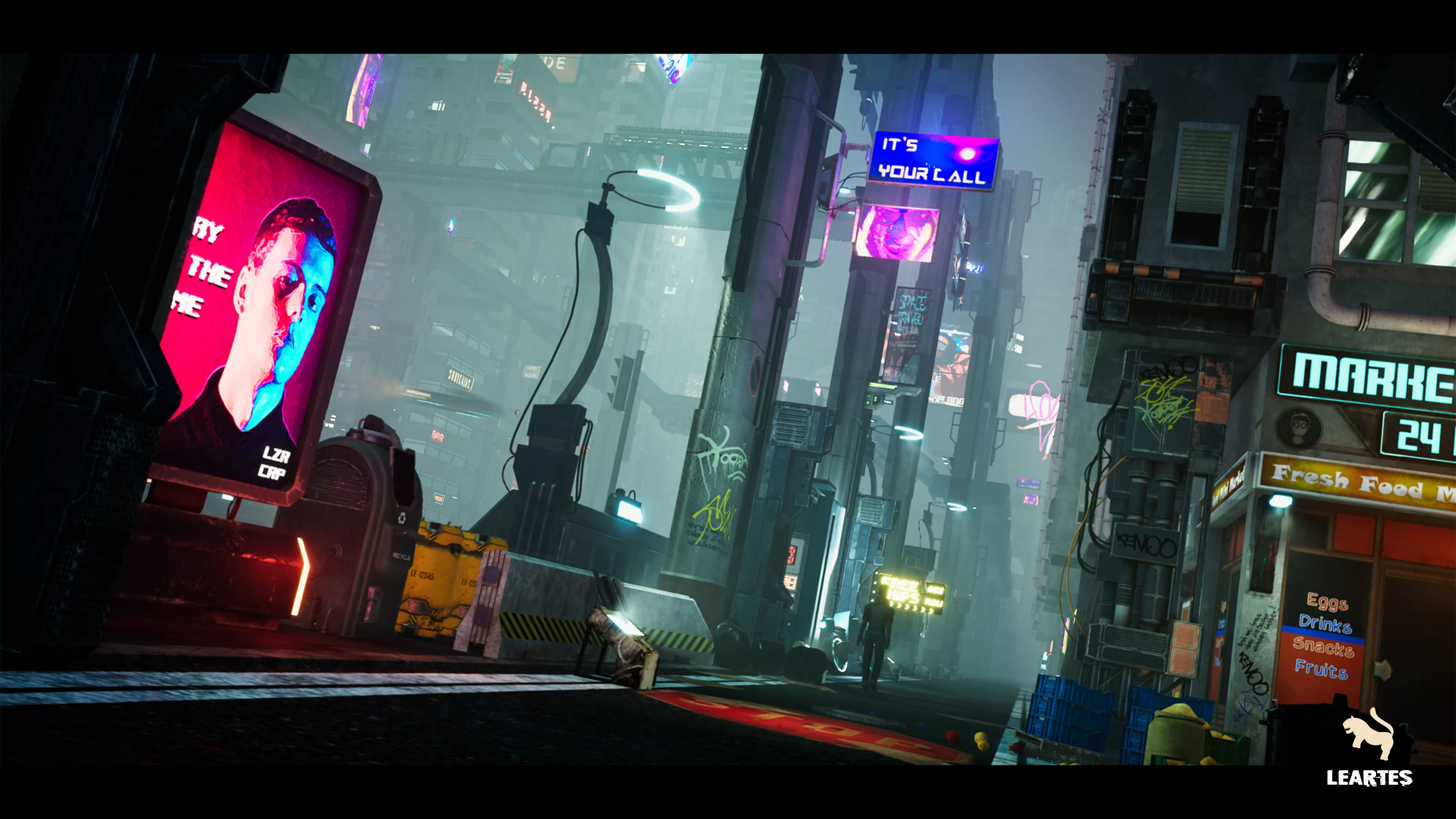 Cyberpunk Environment Megapack - Unity Project- Low-poly 3D model_6
