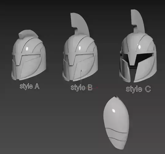 Senate Commander Helmet and Pauldron 3D print model