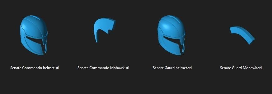 Senate Commander Helmet and Pauldron 3D print model_1