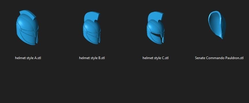 Senate Commander Helmet and Pauldron 3D print model_2