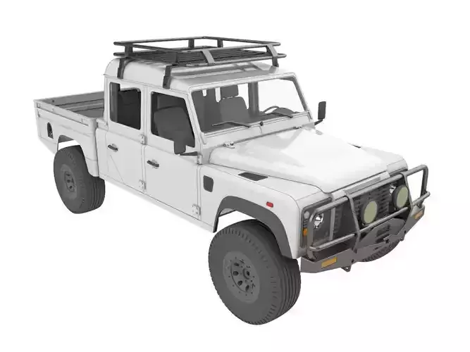 Land Rover defender 130 high capacity For TRX4  3D print model