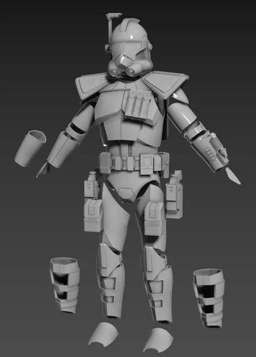 ARC Trooper Full Size Wearable Armor 3D printing STL files 3D print model_0