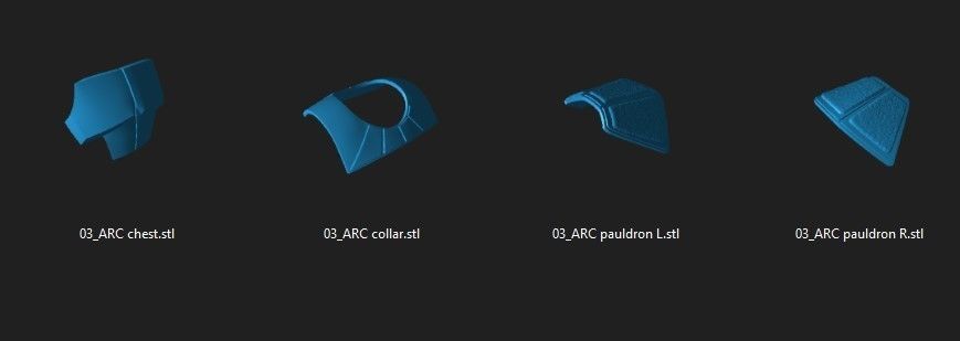 ARC Trooper Full Size Wearable Armor 3D printing STL files 3D print model_8