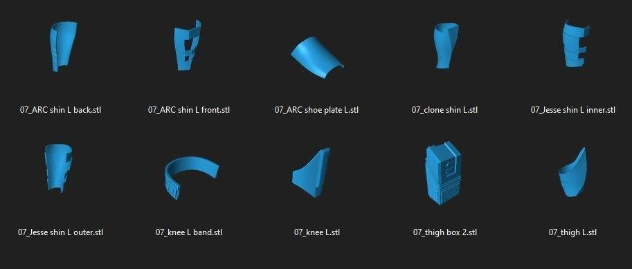 ARC Trooper Full Size Wearable Armor 3D printing STL files 3D print model_12