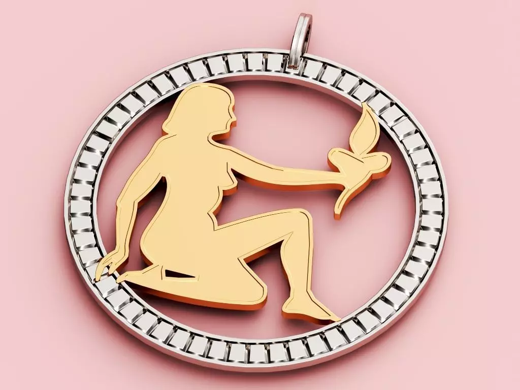 Virgo Pendant 3D print model_0