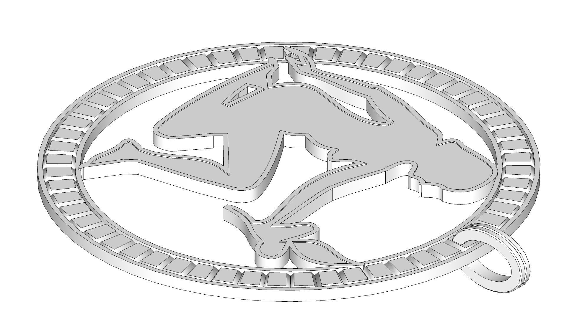 Virgo Pendant 3D print model_8